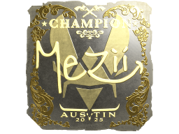 Sticker | mezii (Gold, Champion) | Austin 2025