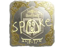 Sticker | spooke (Gold) | Austin 2025