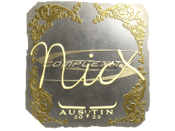 Sticker | nicx (Gold) | Austin 2025