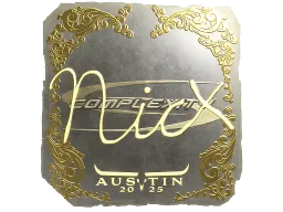 Sticker | nicx (Gold) | Austin 2025