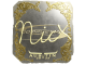 Sticker | nicx (Gold) | Austin 2025