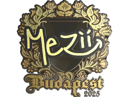 Sticker | mezii (Gold) | Budapest 2025