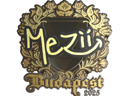 Sticker | mezii (Gold) | Budapest 2025