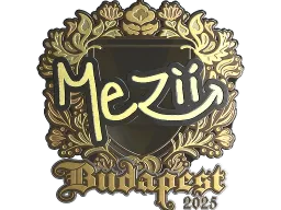 Sticker | mezii (Gold) | Budapest 2025