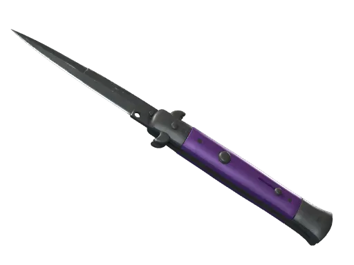 ★ Stiletto Knife | Ultraviolet (Well-Worn)