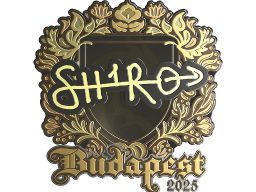 Sticker | sh1ro (Gold) | Budapest 2025