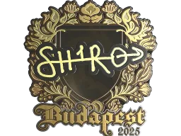 Sticker | sh1ro (Gold) | Budapest 2025