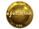 Sticker | electronic (Gold) | Katowice 2019