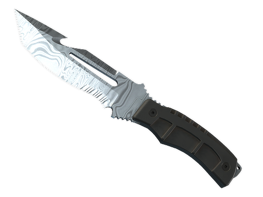 ★ StatTrak™ Survival Knife | Damascus Steel (Well-Worn)