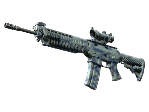 StatTrak™ SG 553 | Wave Spray (Well-Worn)