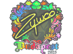 Sticker | ZywOo (Holo) | Budapest 2025