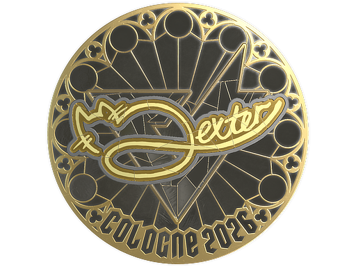 Sticker | dexter (Gold) | Cologne 2026
