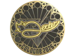 Sticker | dexter (Gold) | Cologne 2026