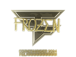 Sticker | frozen (Gold) | Copenhagen 2024