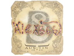 Sticker | alex666 | Austin 2025