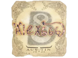 Sticker | alex666 | Austin 2025
