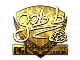 Sticker | gob b (Gold) | Krakow 2017