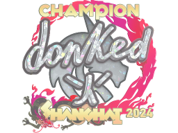 Sticker | donk (Glitter, Champion) | Shanghai 2024