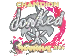 Sticker | donk (Glitter, Champion) | Shanghai 2024