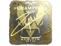 Sticker | ZywOo (Gold, Champion) | Austin 2025