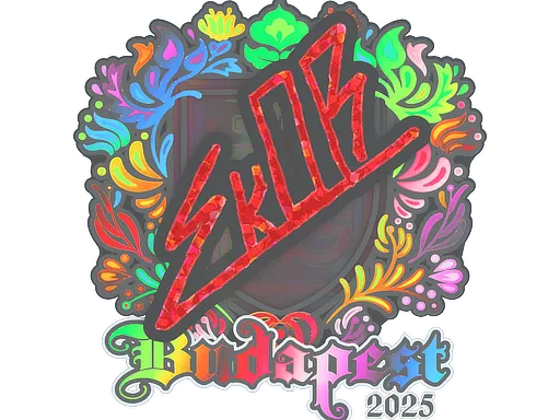 Sticker | sk0R (Holo) | Budapest 2025