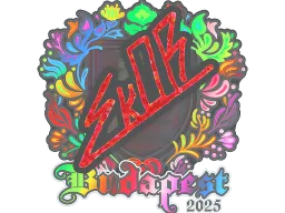 Sticker | sk0R (Holo) | Budapest 2025
