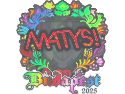 Sticker | MATYS (Holo) | Budapest 2025
