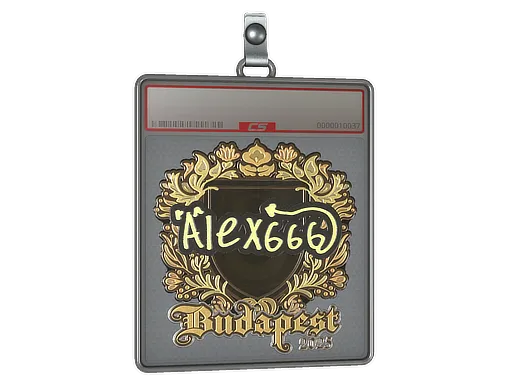 Sticker Slab | alex666 (Gold) | Budapest 2025