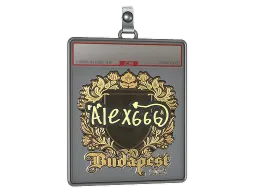Sticker Slab | alex666 (Gold) | Budapest 2025