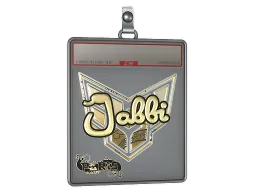 Sticker Slab | jabbi (Gold) | Paris 2023