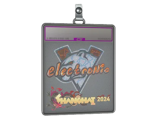 Sticker Slab | electronic (Holo) | Shanghai 2024