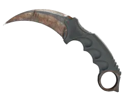★ StatTrak™ Karambit | Rust Coat (Battle-Scarred)