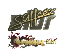 Sticker | saffee (Gold) | Shanghai 2024