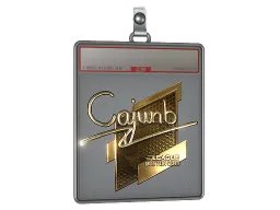 Sticker Slab | cajunb (Gold) | Boston 2018