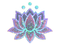 Sticker | Lotus (Glitter)
