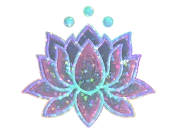 Sticker | Lotus (Glitter)