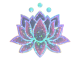 Sticker | Lotus (Glitter)