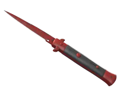 ★ StatTrak™ Stiletto Knife | Crimson Web (Well-Worn)
