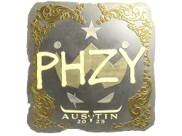 Sticker | phzy (Gold) | Austin 2025
