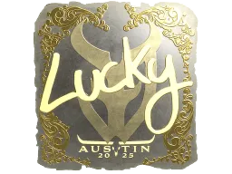 Sticker | Lucky (Gold) | Austin 2025