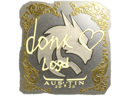 Sticker | donk (Gold) | Austin 2025