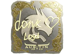 Sticker | donk (Gold) | Austin 2025