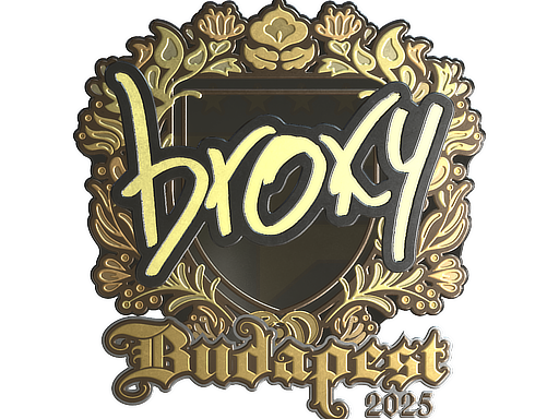 Sticker | broky (Gold) | Budapest 2025