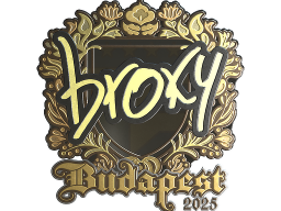Sticker | broky (Gold) | Budapest 2025