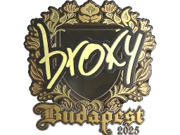 Sticker | broky (Gold) | Budapest 2025