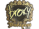 Sticker | broky (Gold) | Budapest 2025 skin