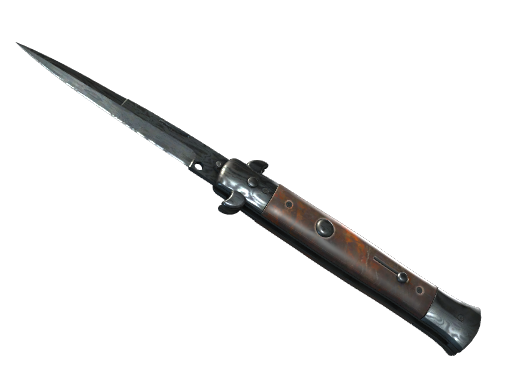 ★ StatTrak™ Stiletto Knife | Damascus Steel (Battle-Scarred)