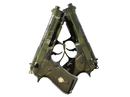 StatTrak™ Dual Berettas | Retribution (Well-Worn)