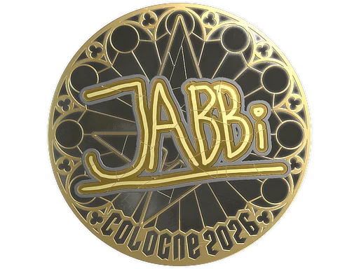 Sticker | jabbi (Gold) | Cologne 2026