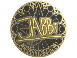Sticker | jabbi (Gold) | Cologne 2026